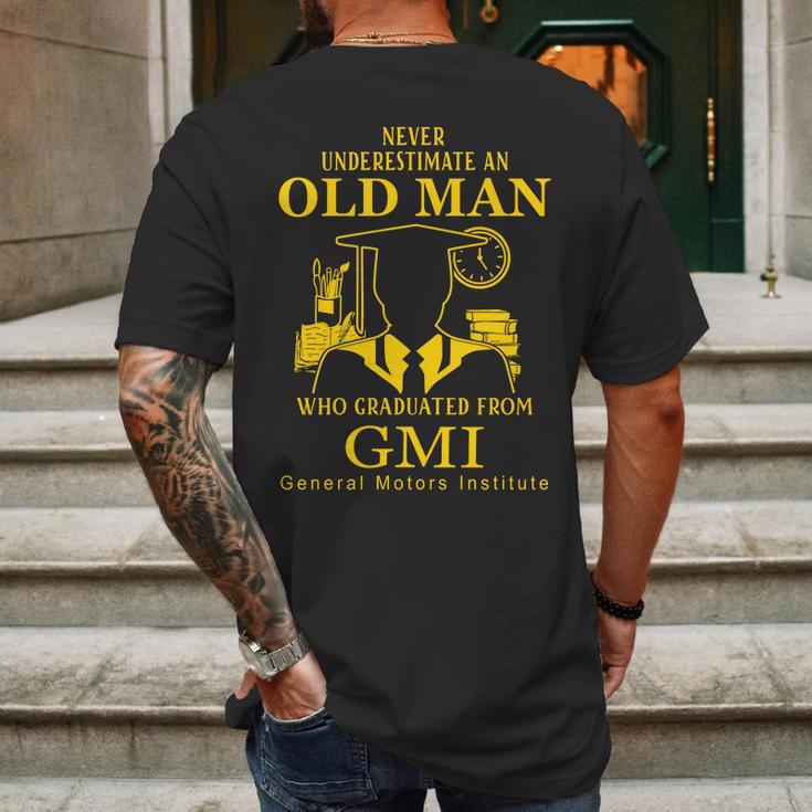 General Motors Institute Mens Back Print T-shirt Gifts for Men