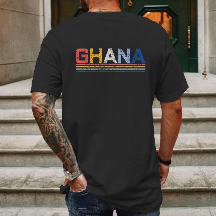 Ghana West Africa Country Gift Ghanaian Vintage Mens Back Print T-shirt Gifts for Men