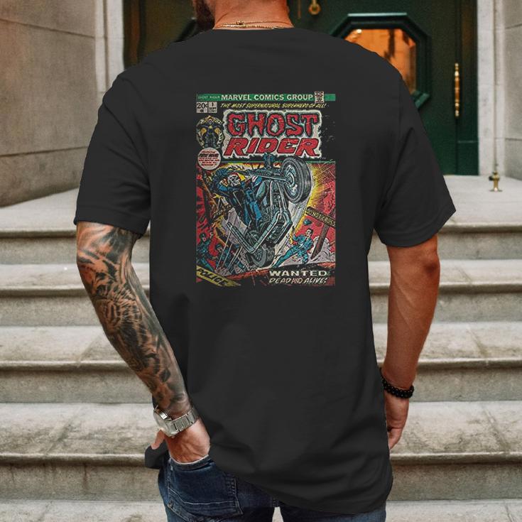 Ghost Rider Comic Art Mens Back Print T-shirt Gifts for Men