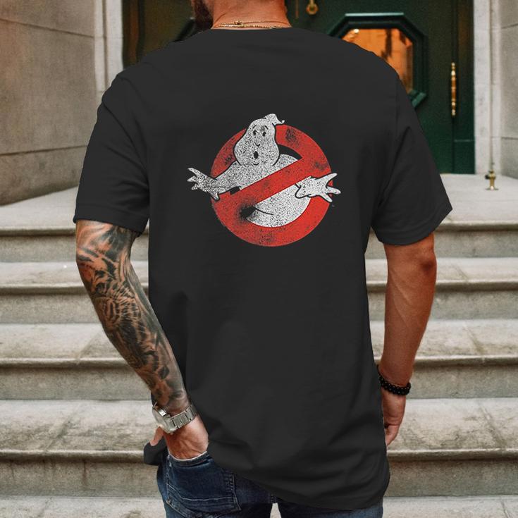 Ghostbusters Distressed No Ghost No Type Mens Back Print T-shirt Gifts for Men