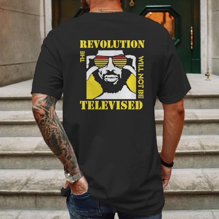 Gil Scott Heron Revolution T-Shirt Mens Back Print T-shirt Gifts for Men