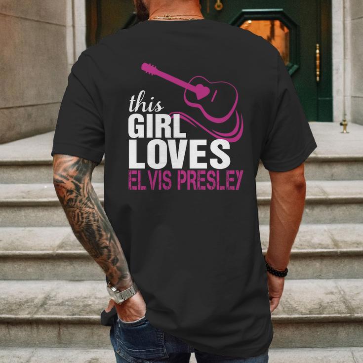 This Girl Loves Her Elvis Presley Mens Back Print T-shirt Gifts for Men