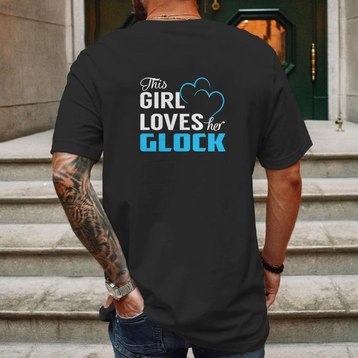 This Girl Loves Her Glock Name Shirts Mens Back Print T-shirt Gifts for Men