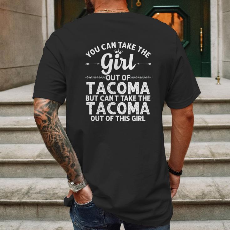 Girl Out Of Tacoma Wa Washington Gift Funny Home Roots Usa Mens Back Print T-shirt Gifts for Men