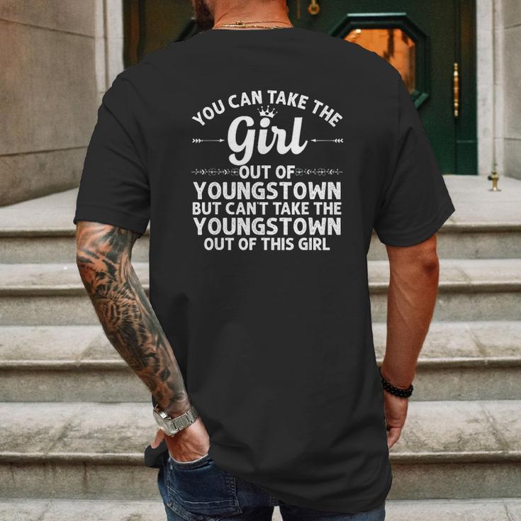 Girl Out Of Youngstown Oh Ohio Gift Funny Home Roots Usa Mens Back Print T-shirt Gifts for Men