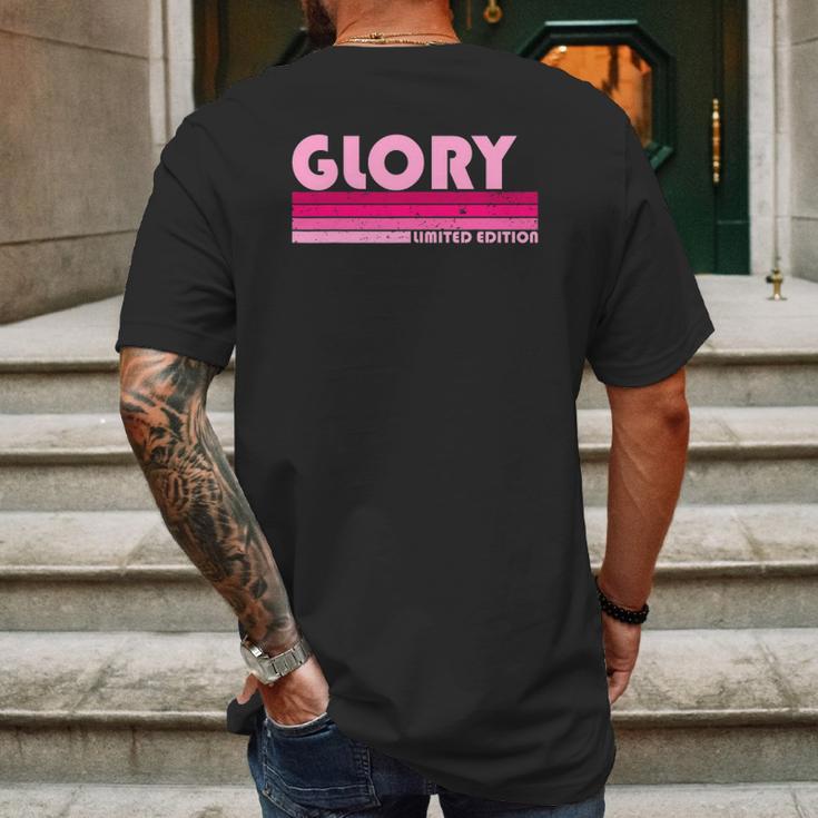 Glory Name Personalized Retro Vintage 80S 90S Mens Back Print T-shirt Gifts for Men