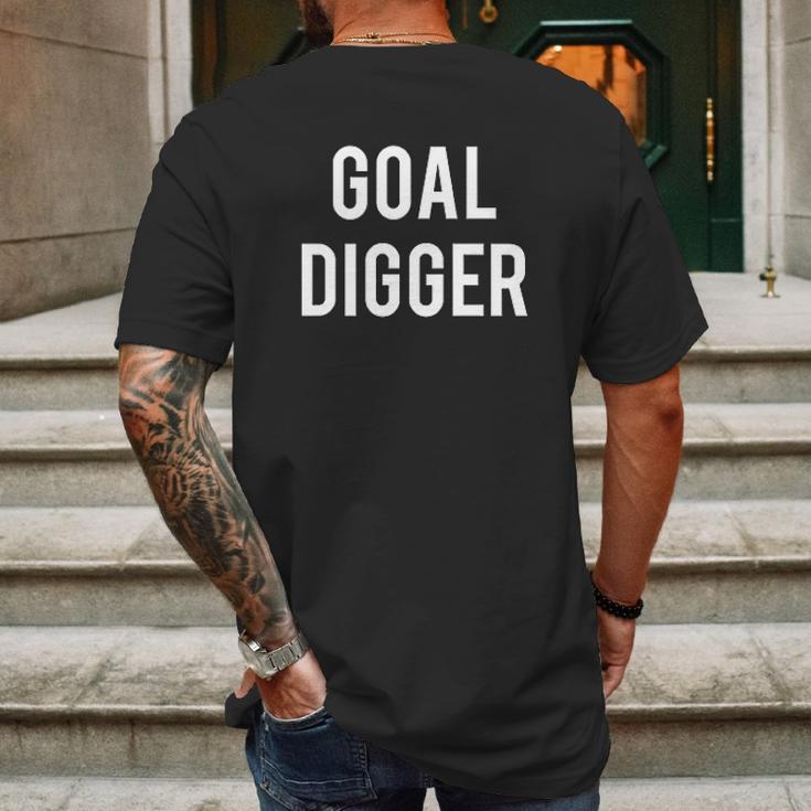 Goal Digger Mens Back Print T-shirt Gifts for Men