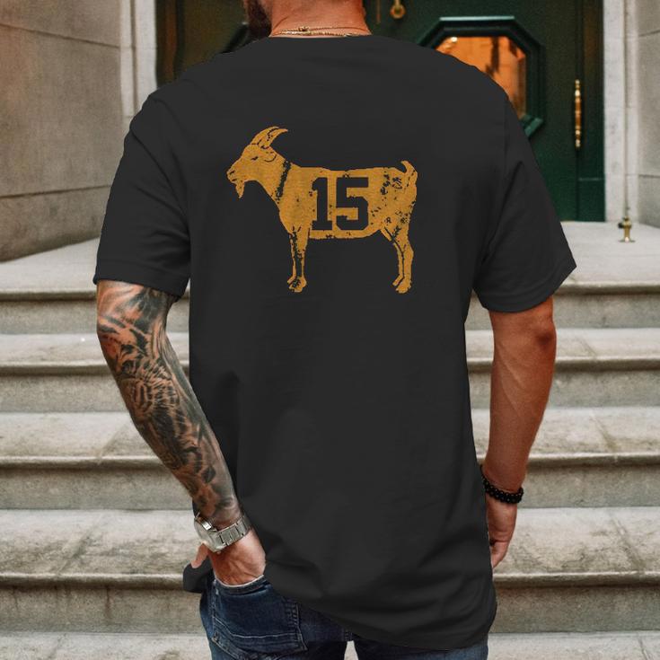 Goat 15 Vintage Mahomes Kansas Mens Back Print T-shirt Gifts for Men