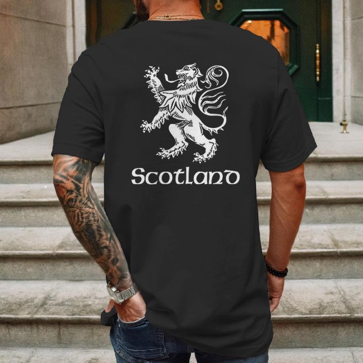 The Goozler Scotland Lion Rampant Mens Back Print T-shirt Gifts for Men