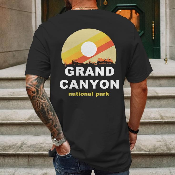 Grand Canyon National Park Retro Logo Mens Back Print T-shirt Gifts for Men