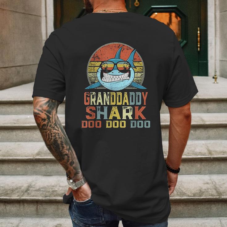 Granddaddy Shark Doo Doo Doo Matching Family Shark Mens Back Print T-shirt Gifts for Men