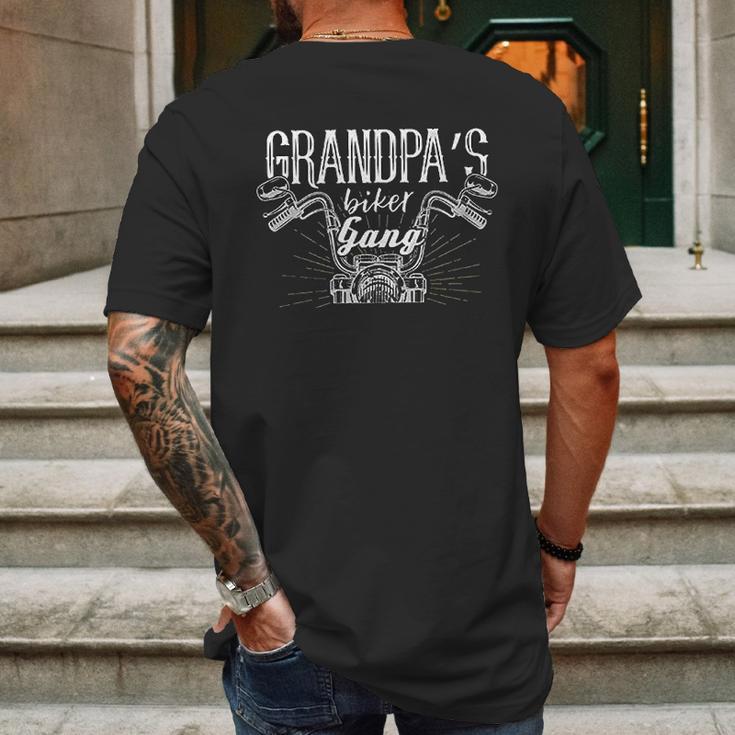 Grandpas Biker Gang Mens Back Print T-shirt Gifts for Men