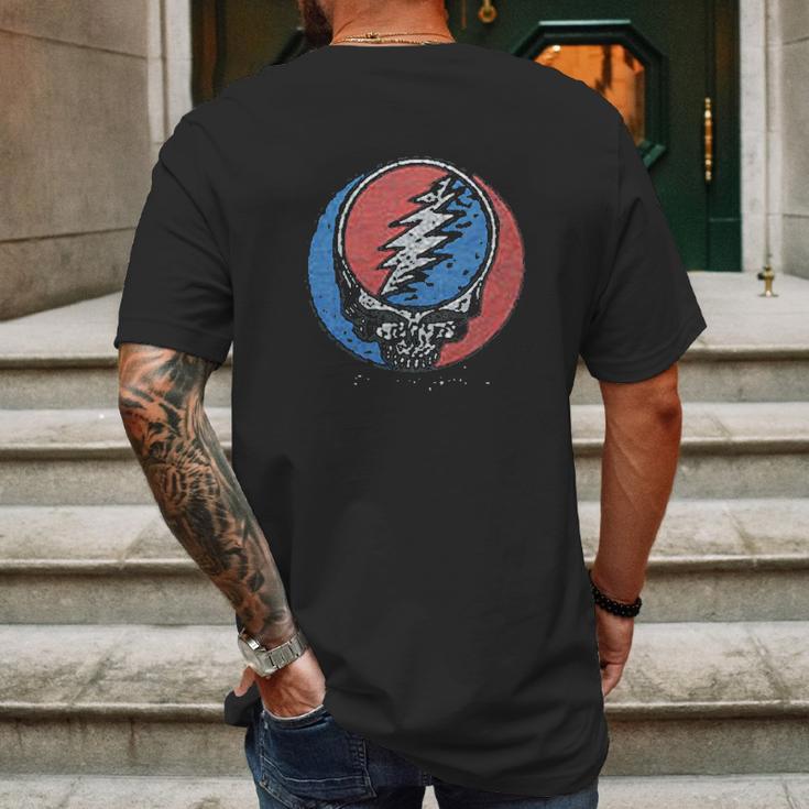 Grateful Dead Mens Distress Your Face Over Dyed Mens Back Print T-shirt Gifts for Men