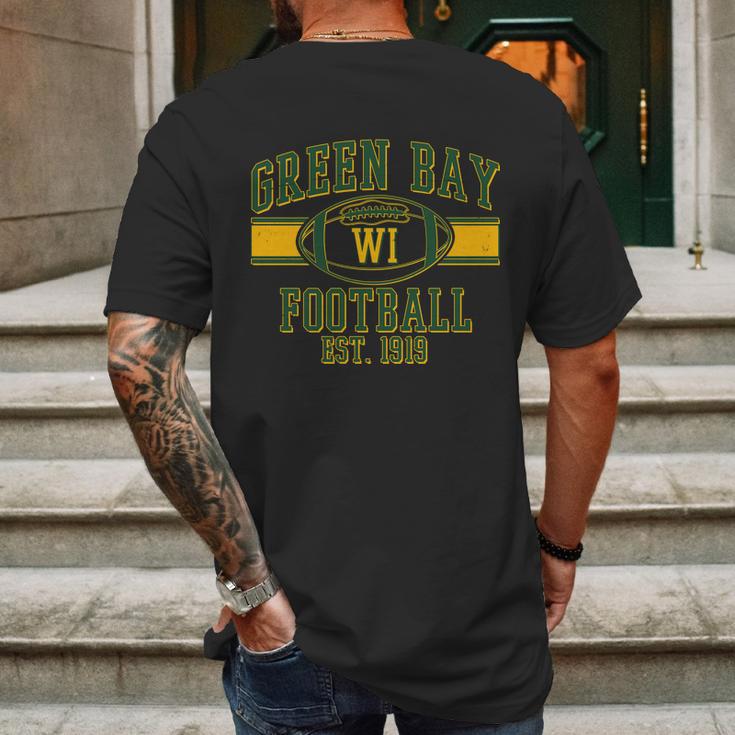 Green Bay Football Est Mens Back Print T-shirt Gifts for Men