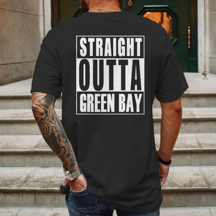 Green Bay - Straight Outta Green Bay T-Shirt Mens Back Print T-shirt Gifts for Men