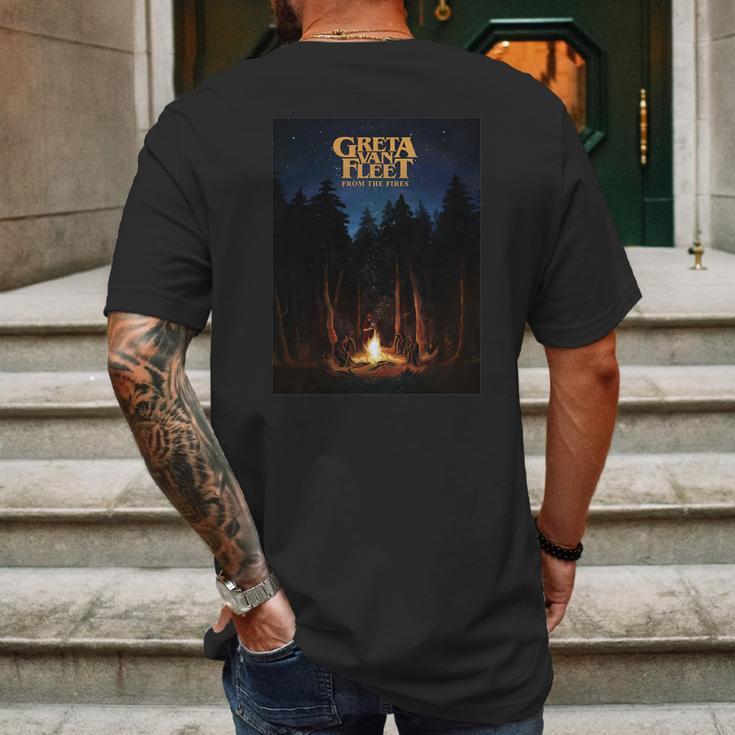 Greta Van Fleet From The Fires Mens Back Print T-shirt Gifts for Men