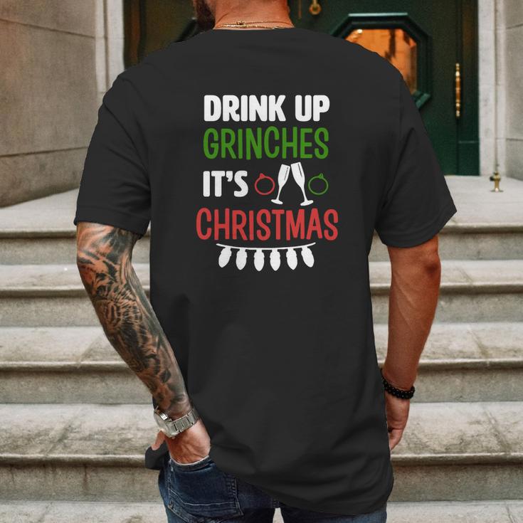 Grinch - Keep Calm And Grinch On Mens Back Print T-shirt Gifts for Men