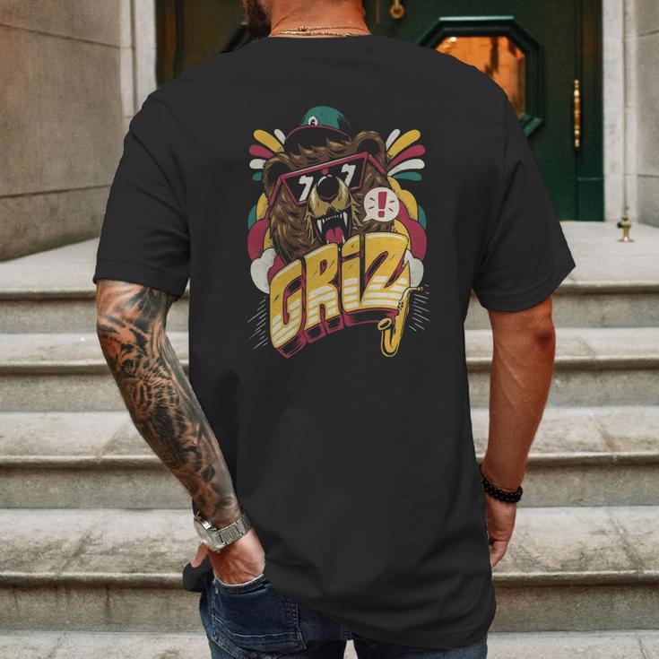 Griz Bear Mens Back Print T-shirt Gifts for Men