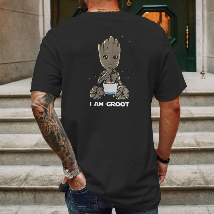 I Am Groot Chibi Design Mens Back Print T-shirt Gifts for Men