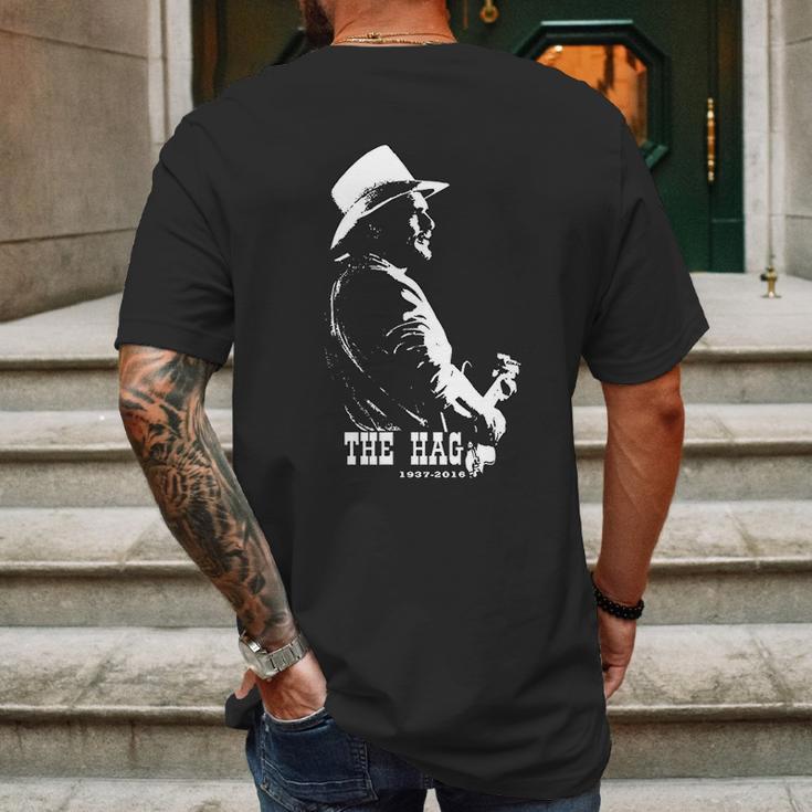 Grozinrel Merle Haggard The Hag 1937 2016 Mens Back Print T-shirt Gifts for Men