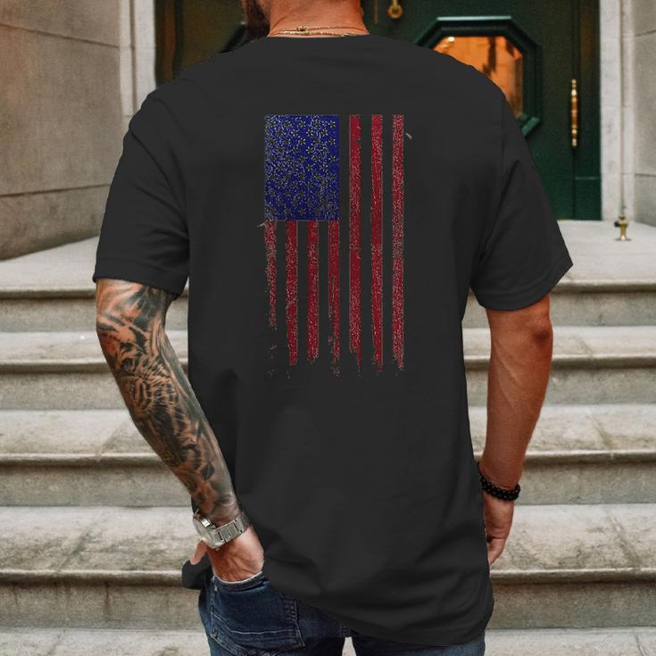 Grunt Style America Patriotic Flag Men’S Mens Back Print T-shirt Gifts for Men