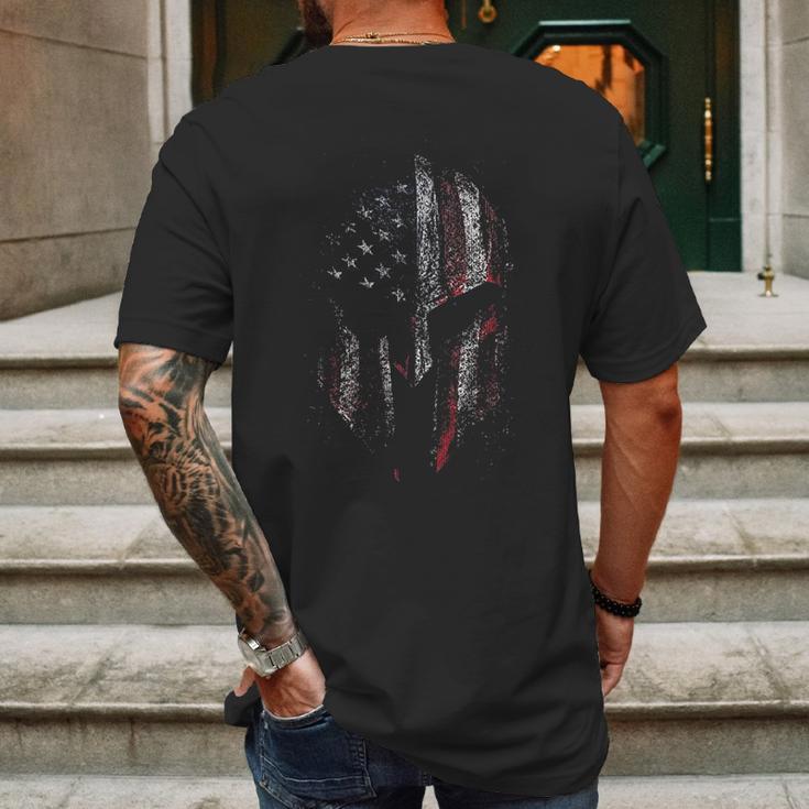 Grunt Style American Spartan Mens Back Print T-shirt Gifts for Men