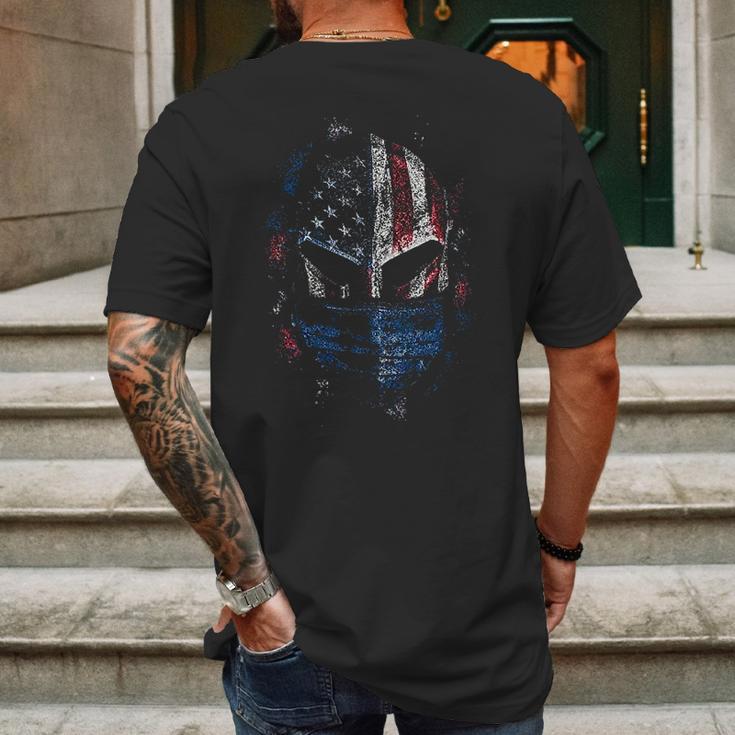 Grunt Style American Spartan Prepared Mens Back Print T-shirt Gifts for Men