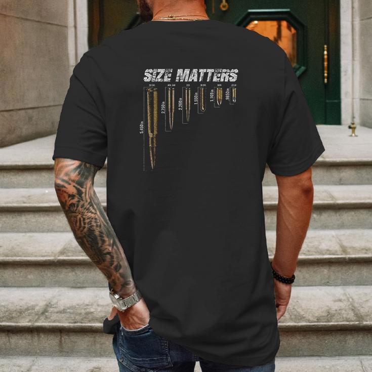 Grunt Style Size Matters Mens Black Mens Back Print T-shirt Gifts for Men