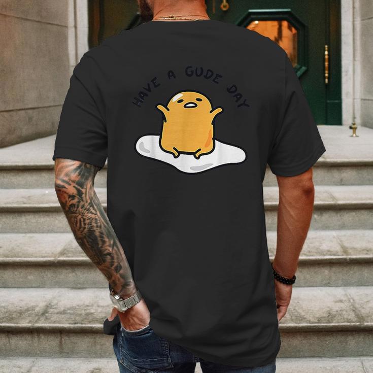 Gudetama Have A Gude Day Good Day Mens Back Print T-shirt Gifts for Men