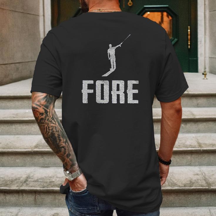 Guerrilla Golf Fore Mens Back Print T-shirt Gifts for Men