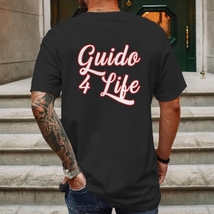 Guido For Life Gtl New Jersey Garden State Shore Mens Back Print T-shirt Gifts for Men