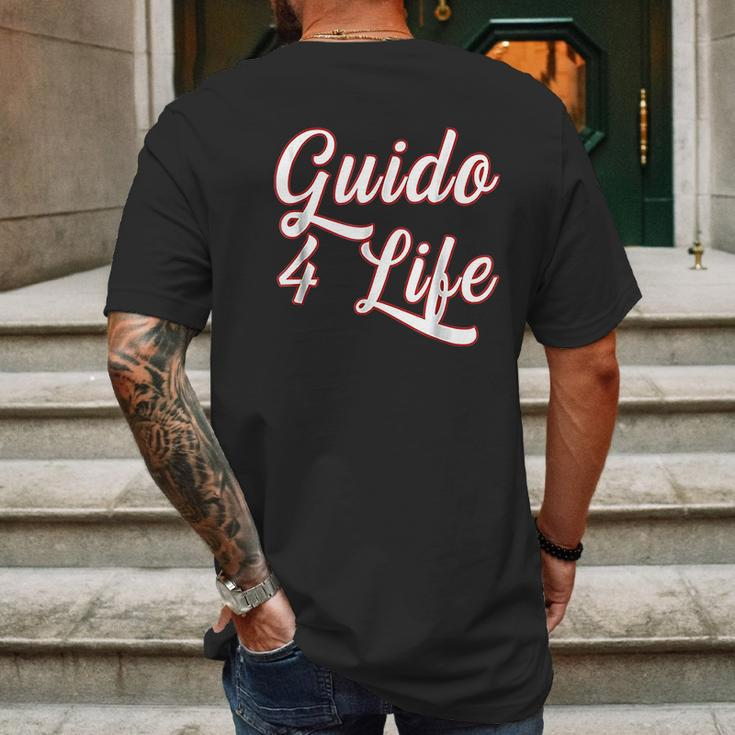 Guido For Life Gtl New Jersey Garden State Shore Mens Back Print T-shirt Gifts for Men