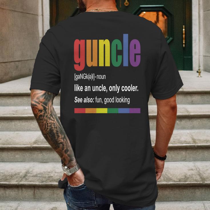 Guncle Shirt Mens Back Print T-shirt Gifts for Men