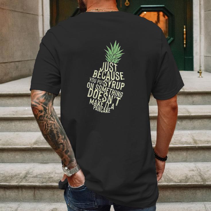 Gus And Spencer Funny Pineapple Psych Mens Back Print T-shirt Gifts for Men