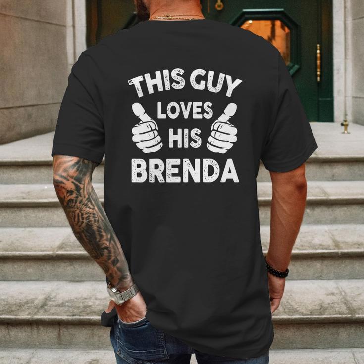 This Guy Loves His Brenda Shirt Mens Back Print T-shirt Gifts for Men