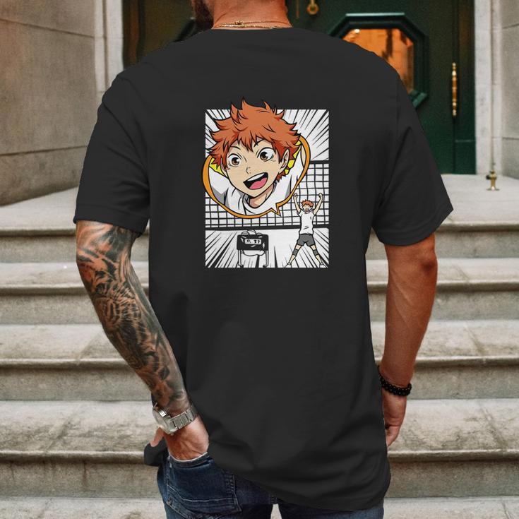 Haikyuu Funny Hinata Mens Back Print T-shirt Gifts for Men