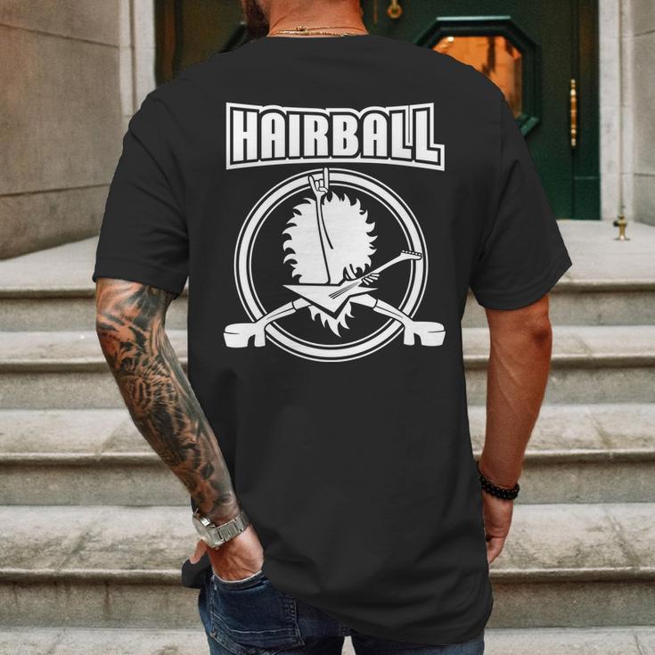 Hairball Band Guitar Logo Mens Back Print T-shirt Gifts for Men