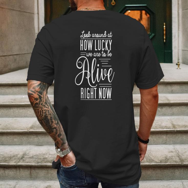 Hamilton Musical Quote Mens Back Print T-shirt Gifts for Men