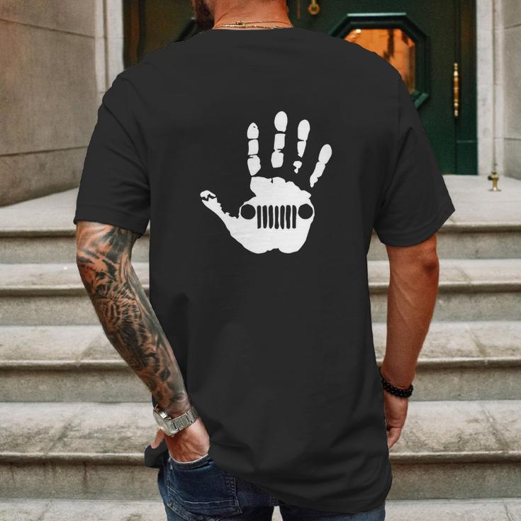 Hand Jeep Mens Back Print T-shirt Gifts for Men