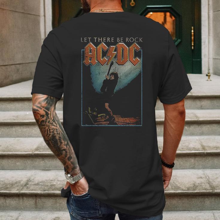 Hard Rock Band Music Group Let There Be Rock Mens Back Print T-shirt Gifts for Men