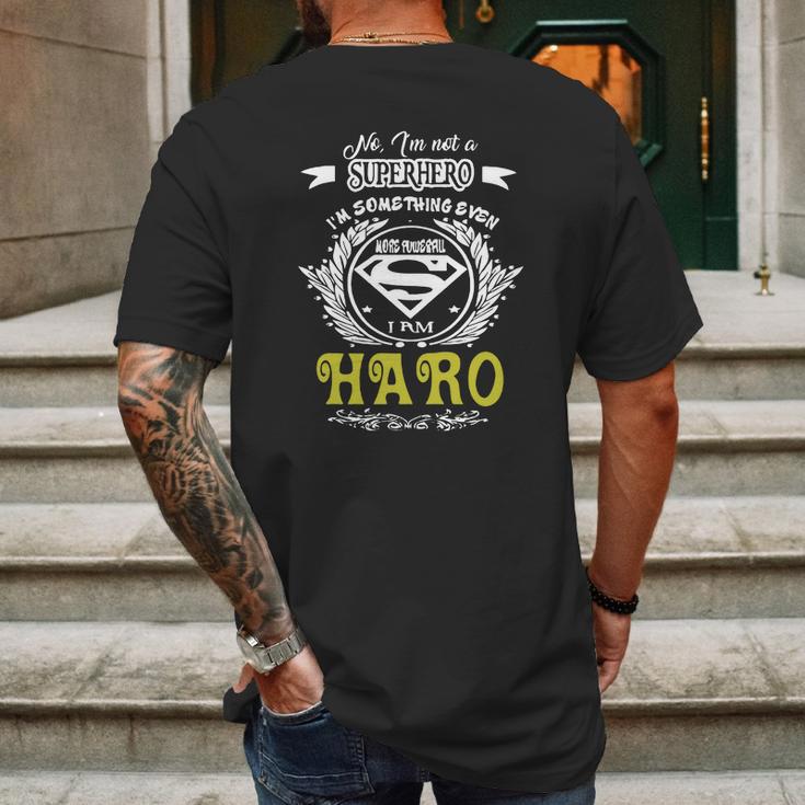 Haro Haro Superhero Mens Back Print T-shirt Gifts for Men