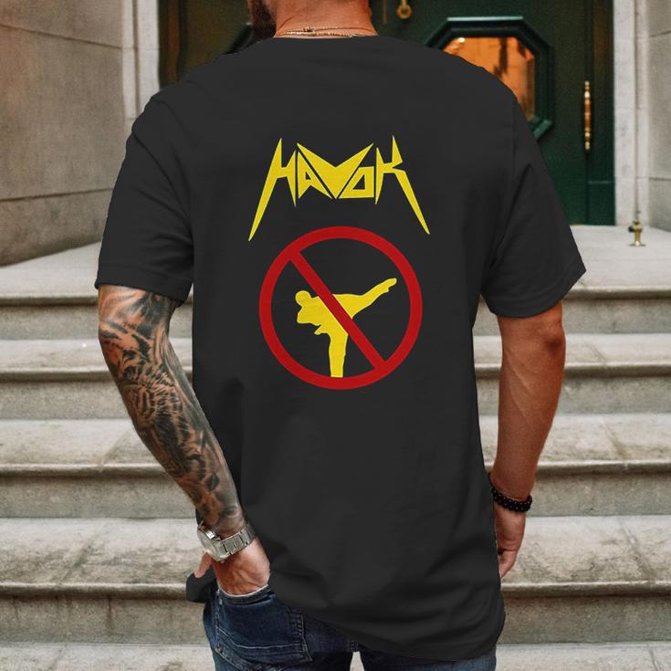 Havok No Karate In Da Pit Mens Back Print T-shirt Gifts for Men