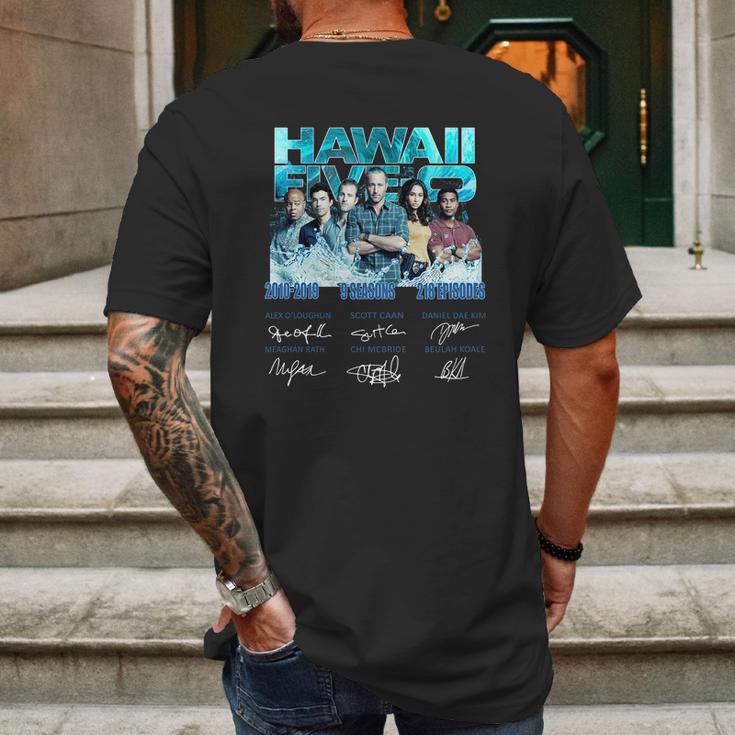 Hawaii Five-0 2010-2019 9 Seasons 218 Episodes Signatures Shirt Mens Back Print T-shirt Gifts for Men