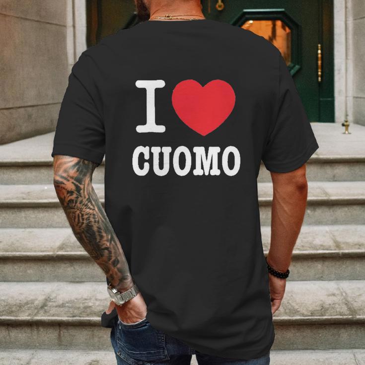 I Heart Cuomo Mens Back Print T-shirt Gifts for Men