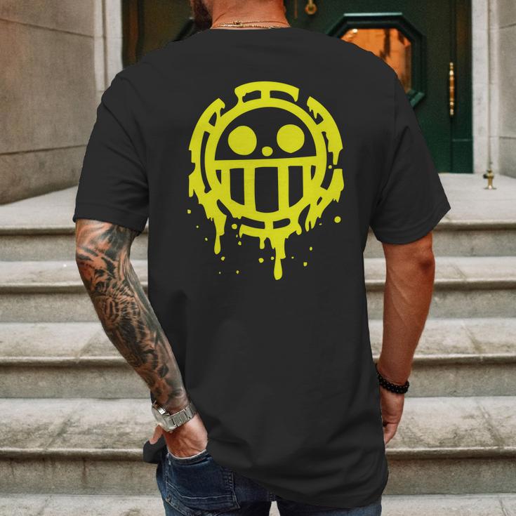 Heart Pirates Trafalgar Law One Piece Mens Back Print T-shirt Gifts for Men