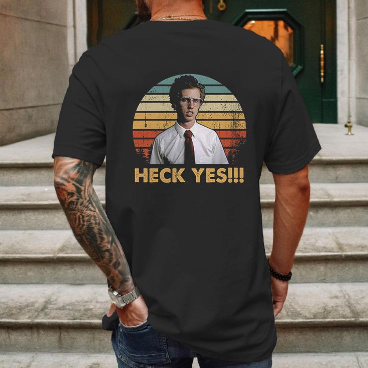 Heck Yes Vintage Napoleon Lovers Dynamite Fan Movie Mens Back Print T-shirt Gifts for Men