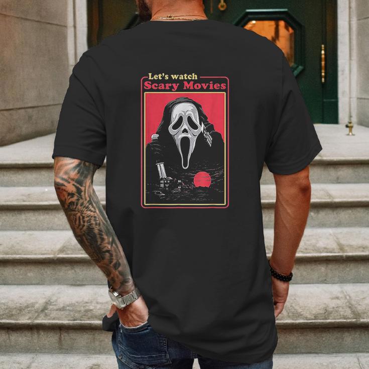 Holiday 365 Lets Watch Scary Movies Mens Back Print T-shirt Gifts for Men