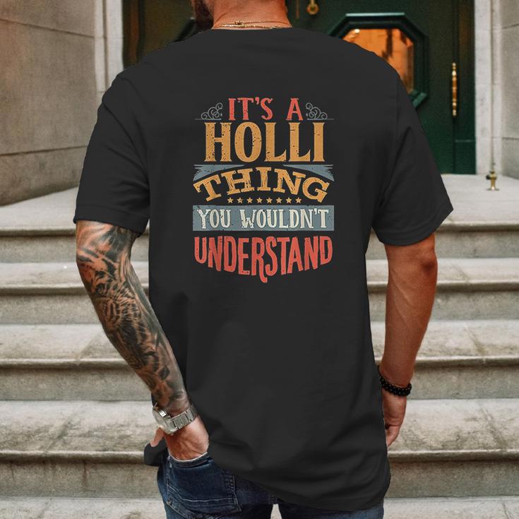 Holli Thing Mens Back Print T-shirt Gifts for Men