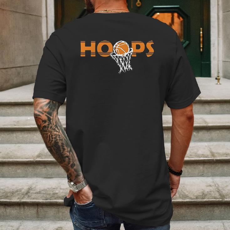 Hoops Basketball Mens Back Print T-shirt Gifts for Men