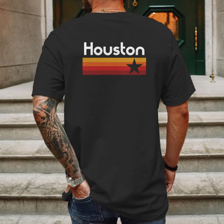 Houston Baseball Throwback Mens Back Print T-shirt Gifts for Men